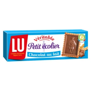 Biscuits petit beurre nappés au chocolat au lait Petit Ecolier LU