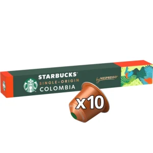 Café capsules Compatible Nespresso Origin Colombia intensité 7 By Nespresso STARBUCKS 10 capsules