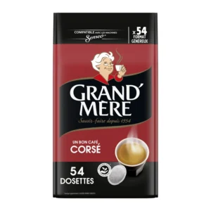 Dosettes café corsé GRAND’MERE compatible SENSEO x54