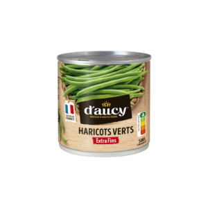 Haricots verts extra fins D’AUCY / 220g