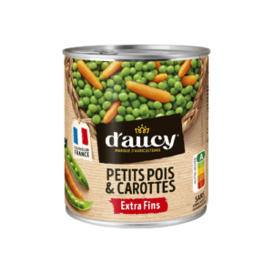 Petits Pois & Carottes extra fins D’AUCY / 530g