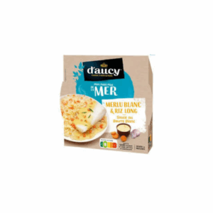 Plat cuisiné (merlu blanc et son riz long)