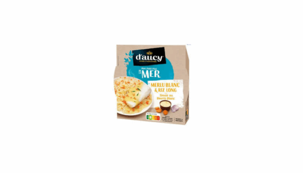 Plat cuisiné (merlu blanc et son riz long)