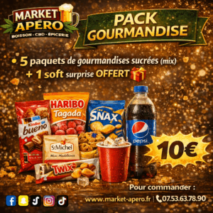 Pack gourmandise  sucrée 1 soft offert