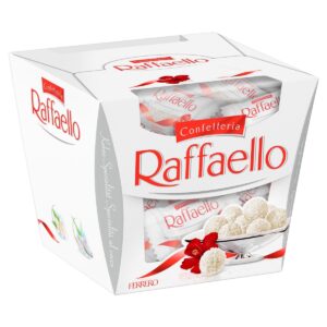 RAFFAELLO
Bouchées noix de coco amandes et gaufrette