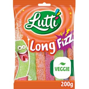 LUTTI
Confiserie gélifiée Long fizz aromatisée aux fruits 200g